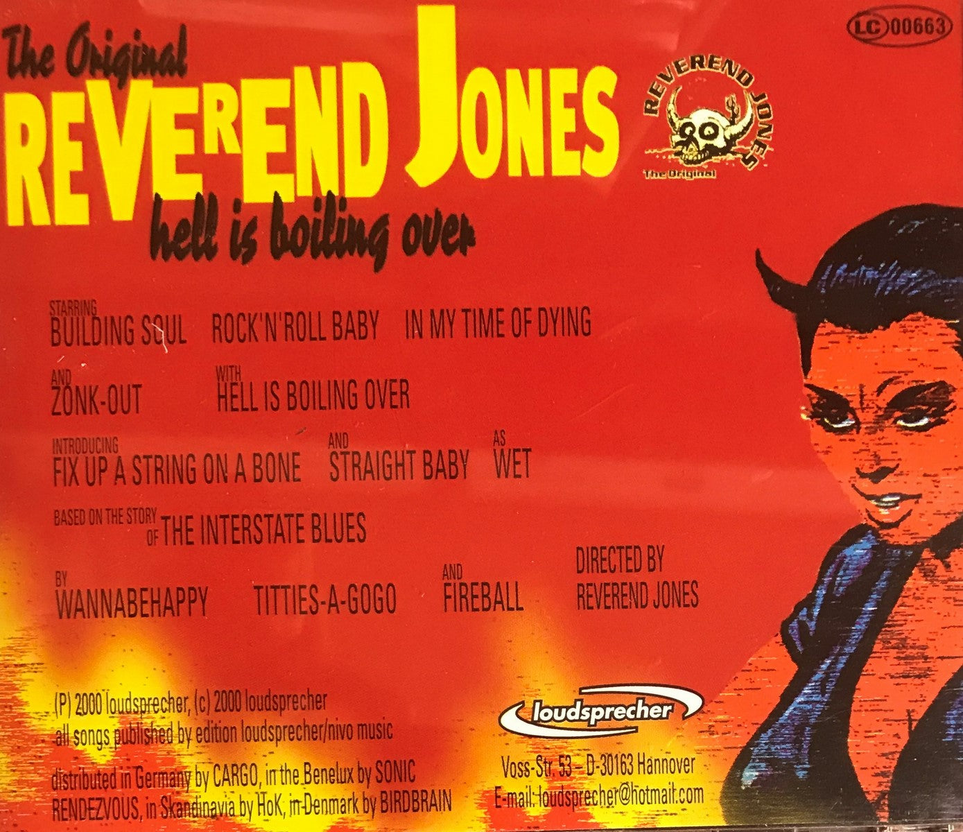 CD - Original Reverend Jones - Hell Is Boiling Over