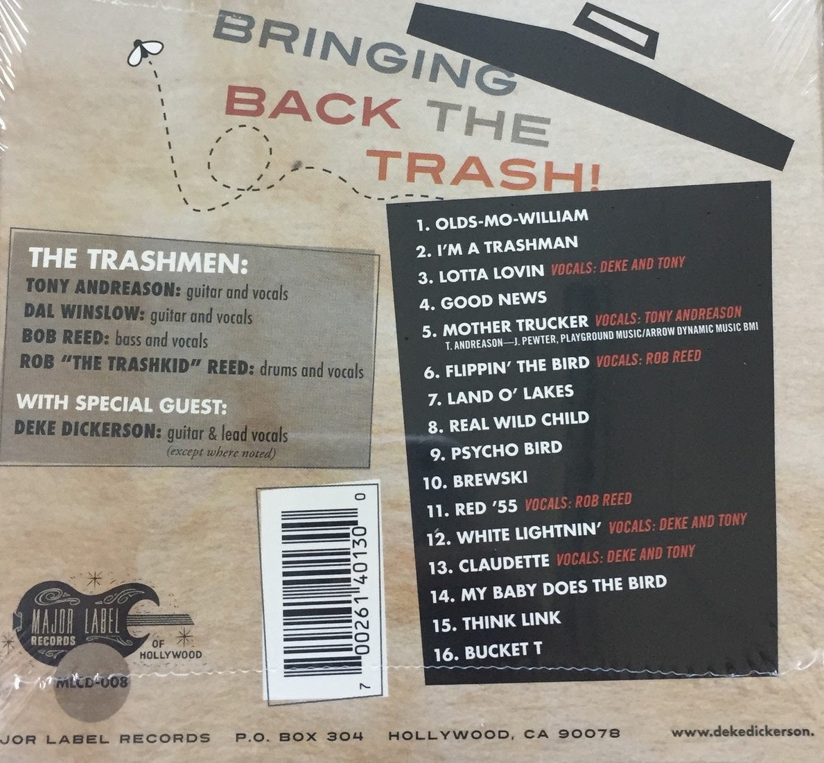 CD - Deke Dickerson And The Trashmen - Bringing Back the Trash!