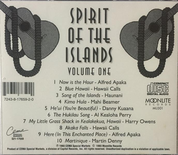 CD - VA - Spirit Of The Islands - Volume One