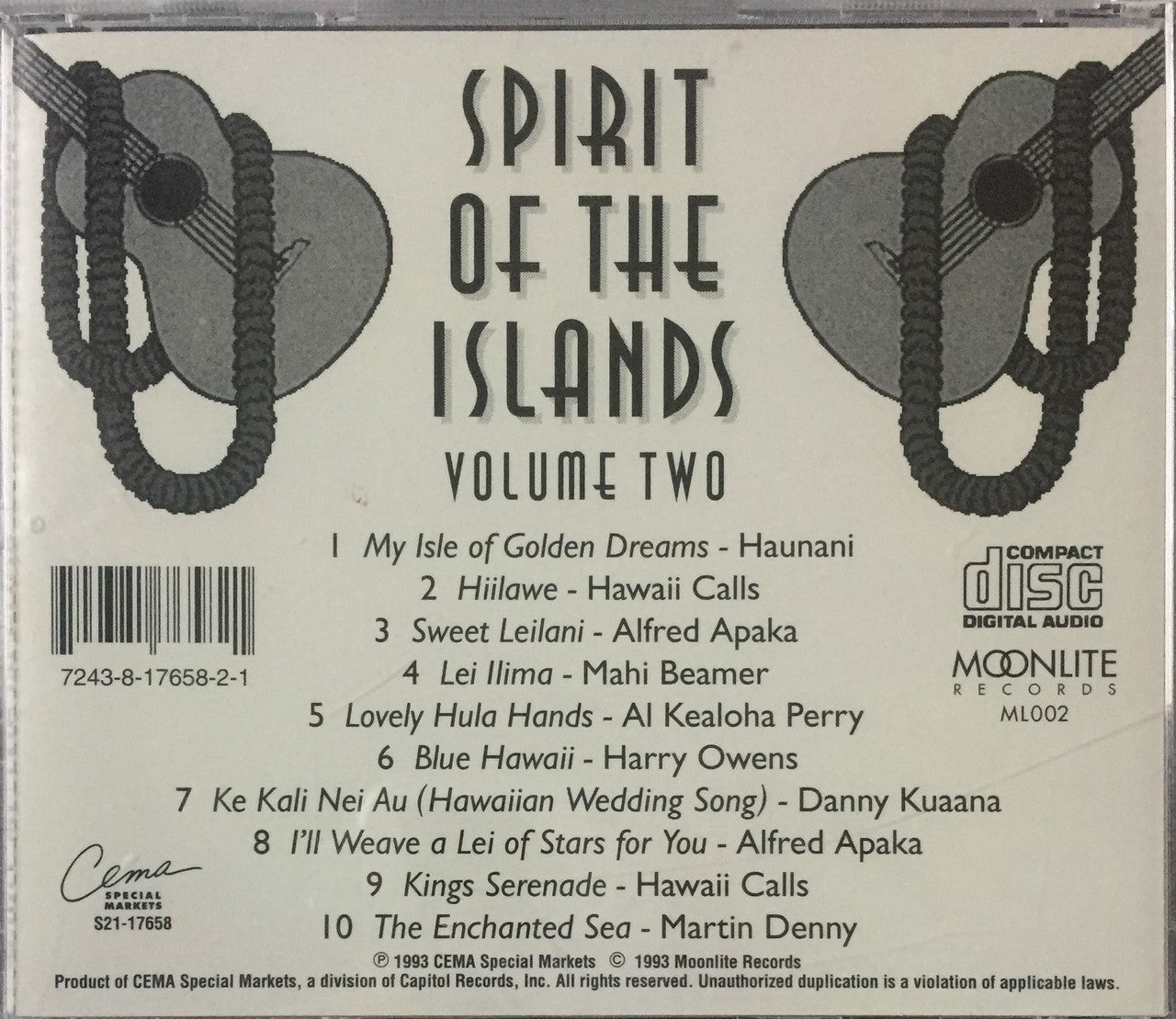 CD - VA - Spirit Of The Islands - Volume Two