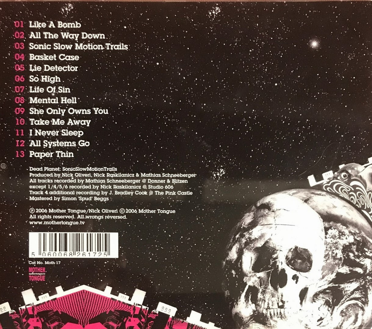 CD - Nick Oliveri And The Mondo Generator - Dead Planet: Sonic Slow Motion Trails