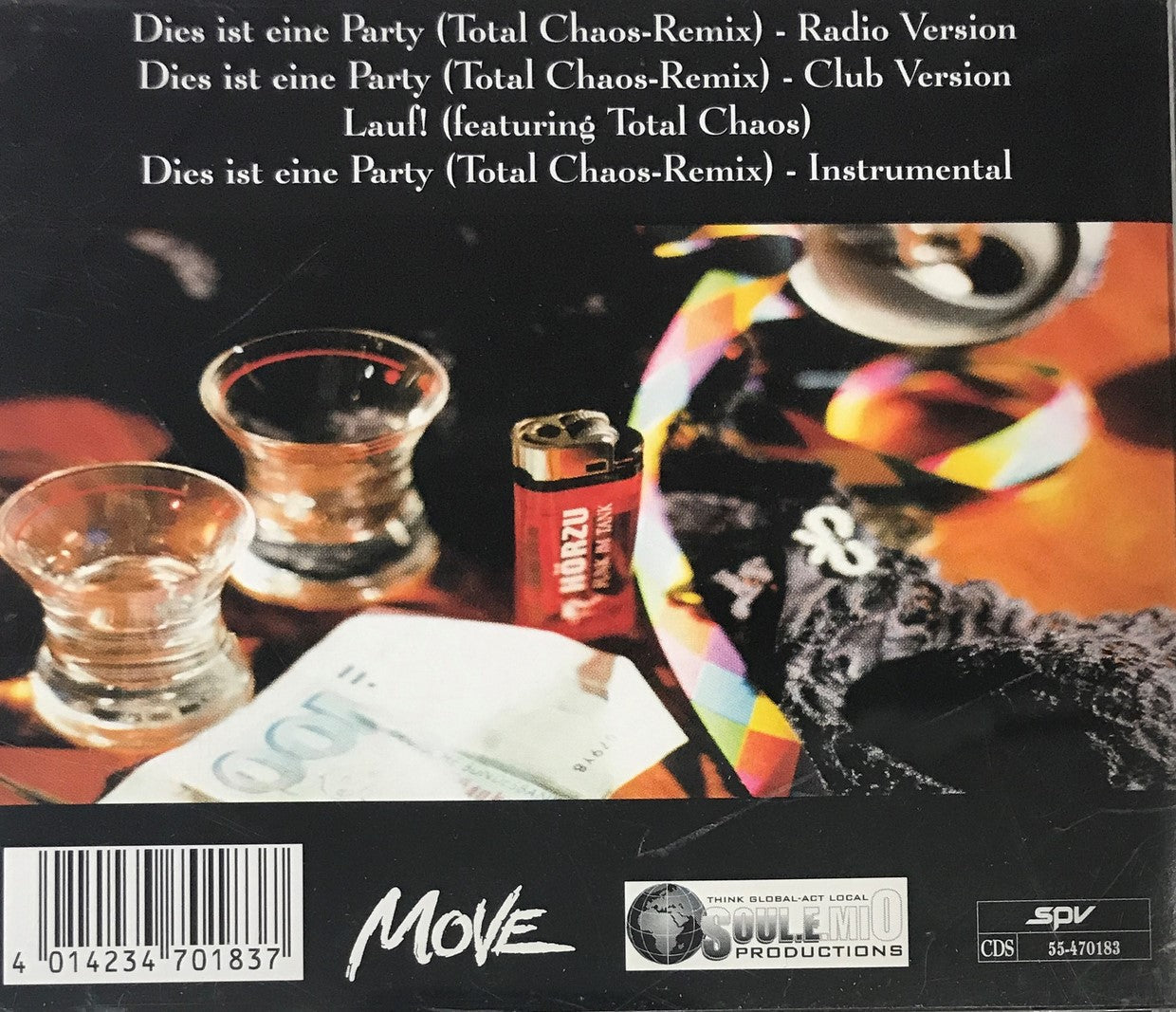 CD-Single - Hörzu - Dies Ist Eine Party - Die Total Chaos-Remixe