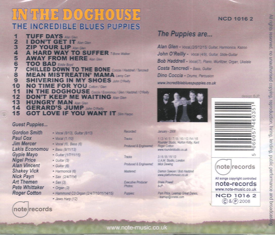 CD - Incredible Blues Puppies - In The Doghouse