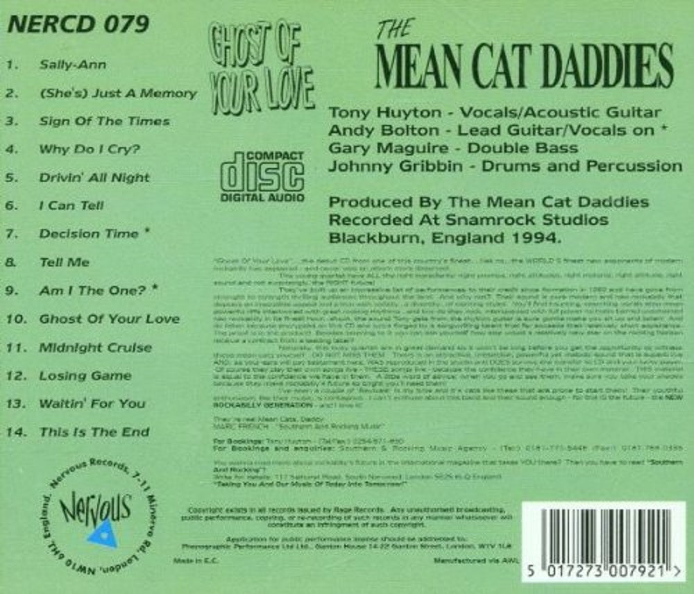 CD - Mean Cat Daddies - Ghost Of Your Love