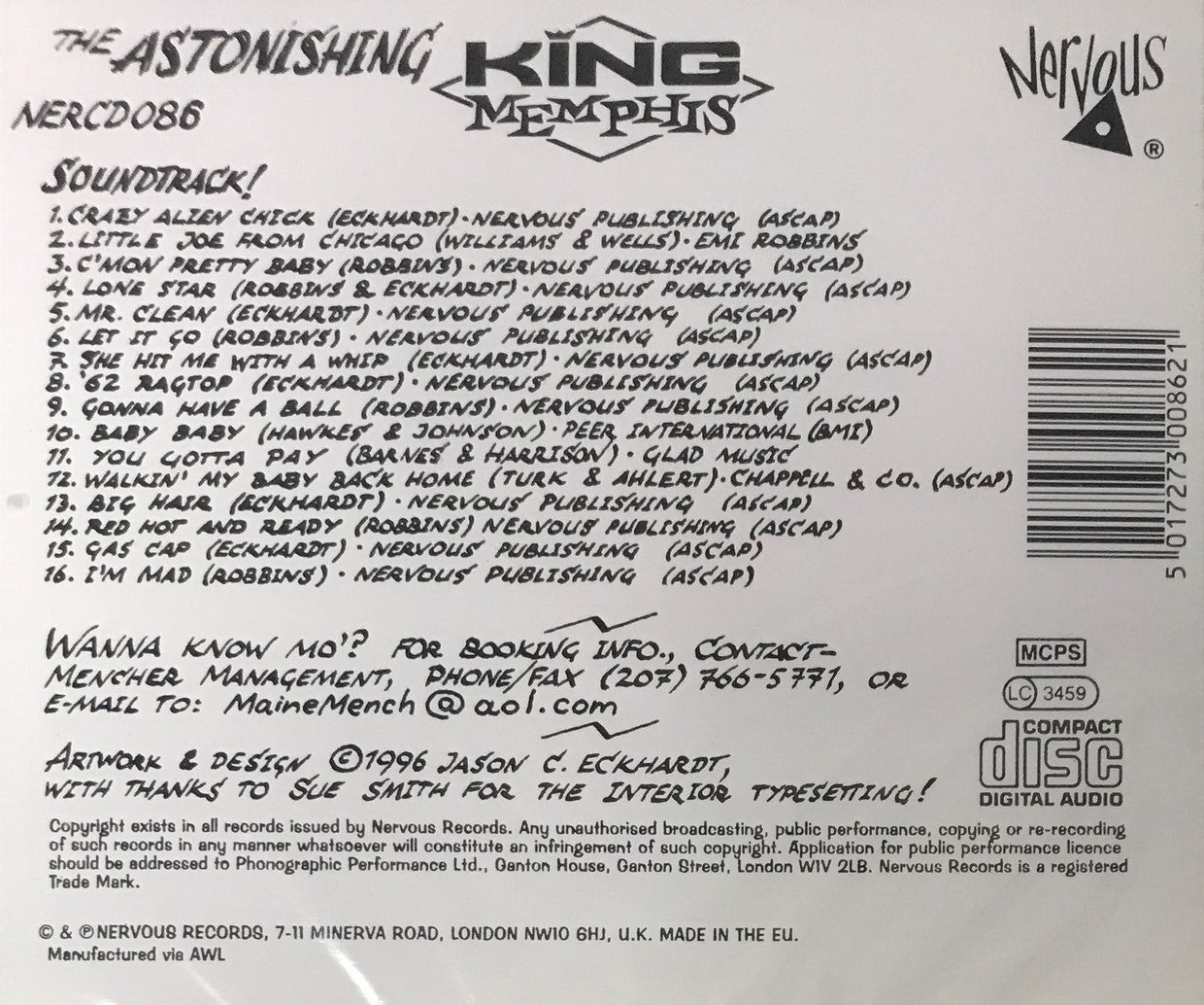 CD - King Memphis - The Astonishing