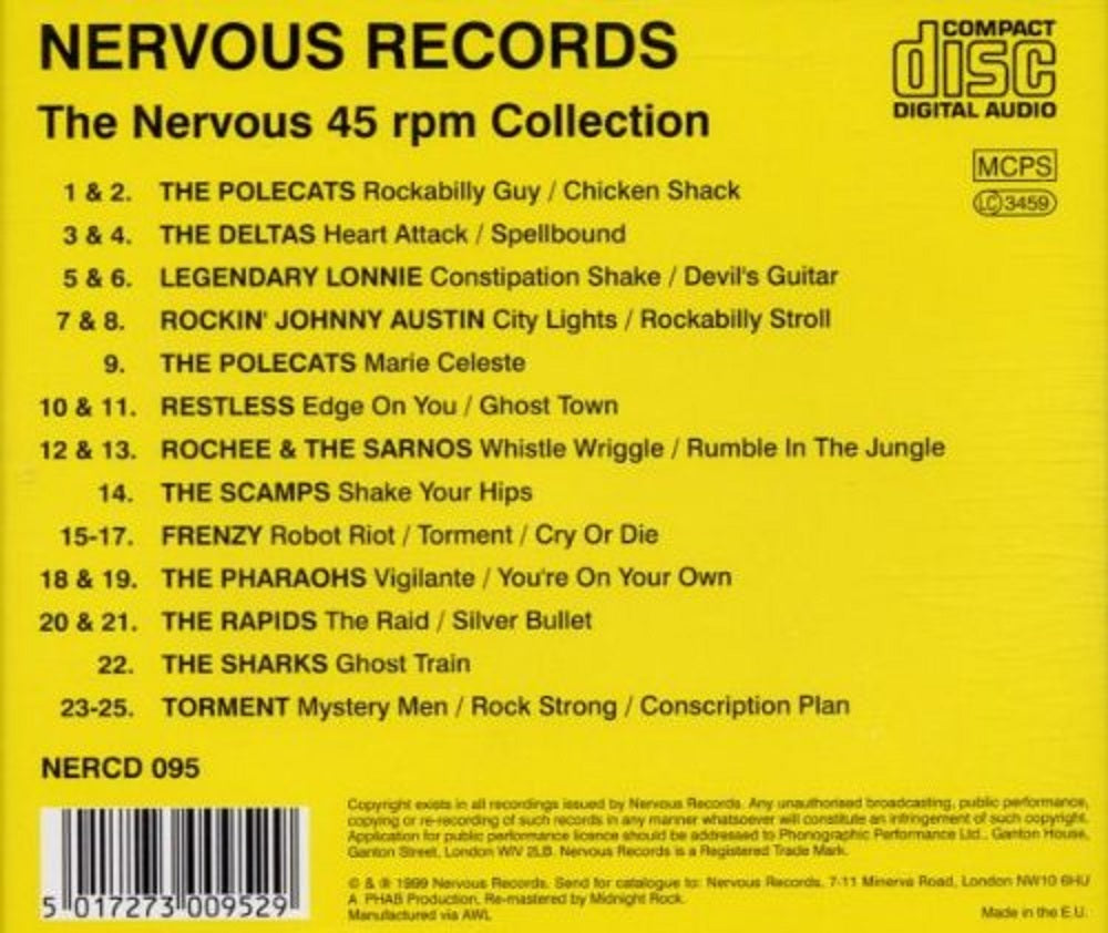 CD - VA - The Nervous 45 Rpm Collection