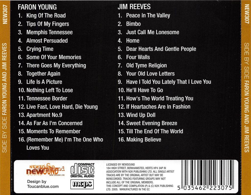 CD-2 - Faron Young And Jim Reeves - Side By Side