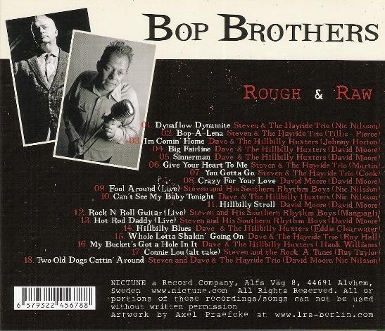 CD - Bop Brothers - Fireball Steven & Hillbilly Dave - Rough & Raw