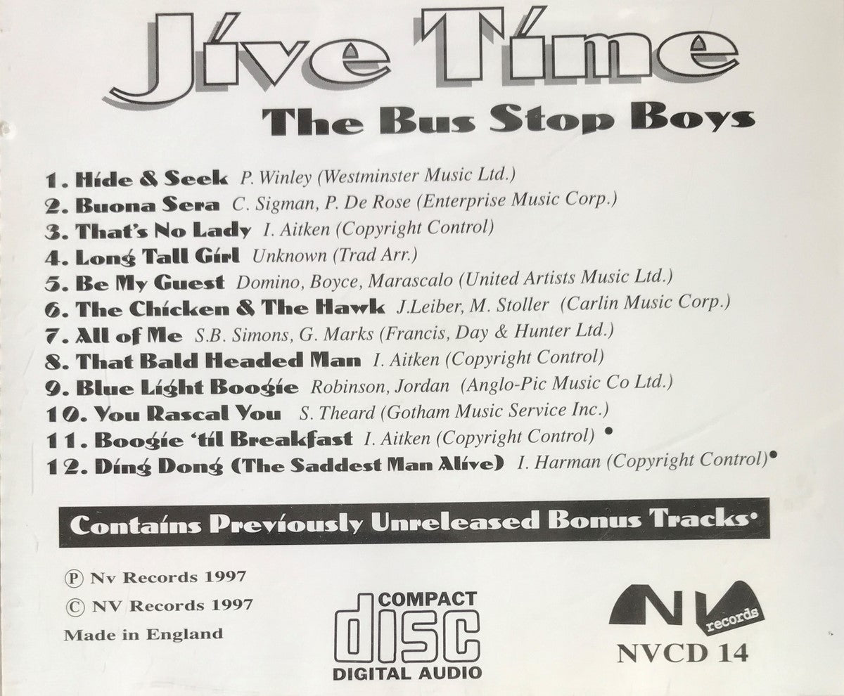 CD - Bus Stop Boys - Jive Time