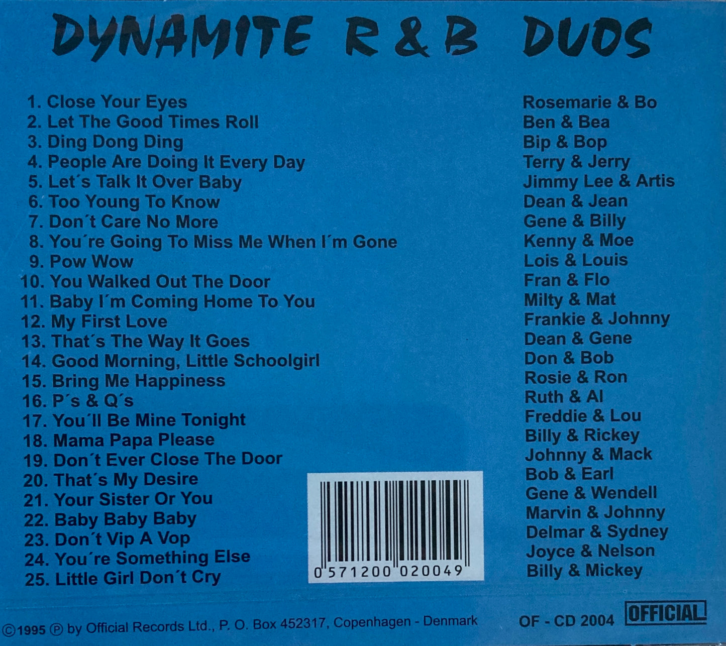 CD - VA - Dynamite R&B Duos Vol. 4