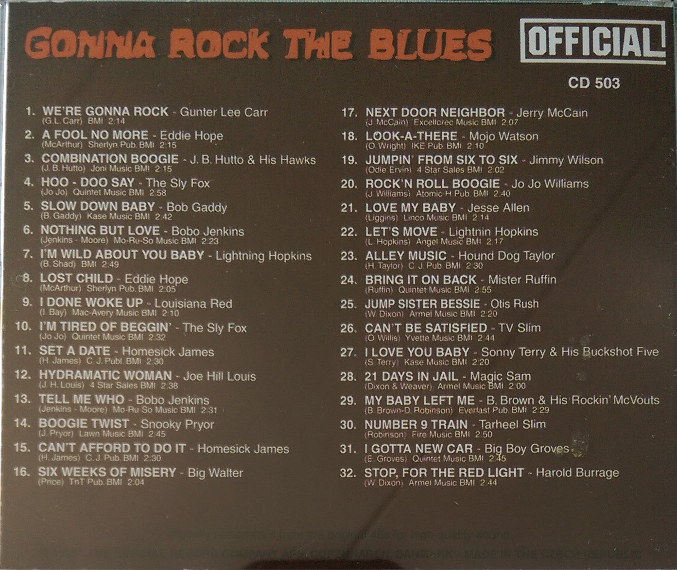 CD - VA - Gonna Rock The Blues