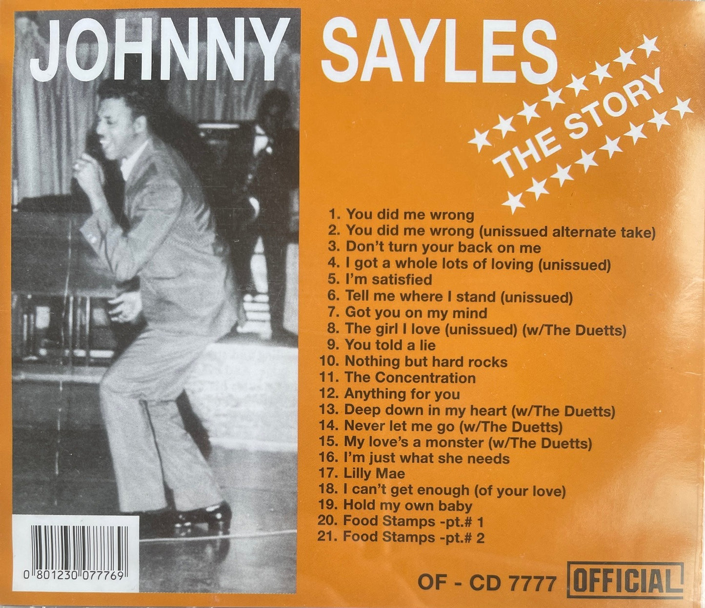 CD - Johnny Sayles - The Story