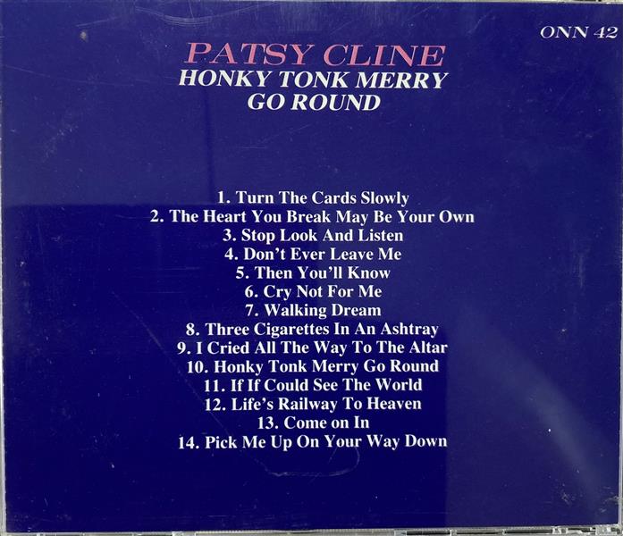 CD - Patsy Cline - Honky Tonk Merry Go Round