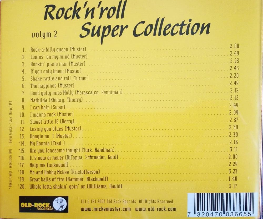 CD - Micke Muster - Rock'n Roll Super Collection Vol. 2