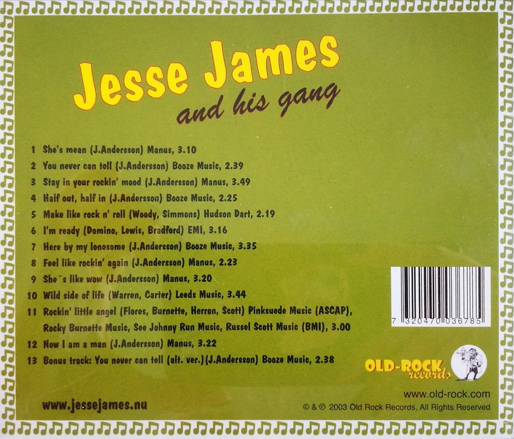 CD - Jesse James & His Gang - Ready, Willin And Able ... To Rock'n'Roll