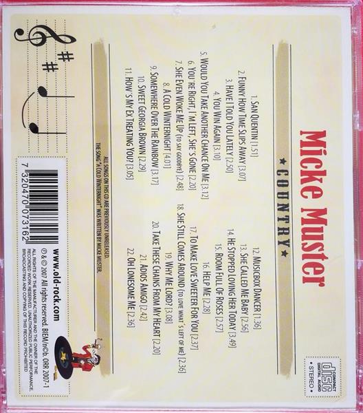 CD - Micke Muster - Country