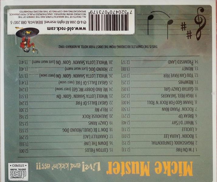 CD - Micke Muster - Live And Kickin' Ass