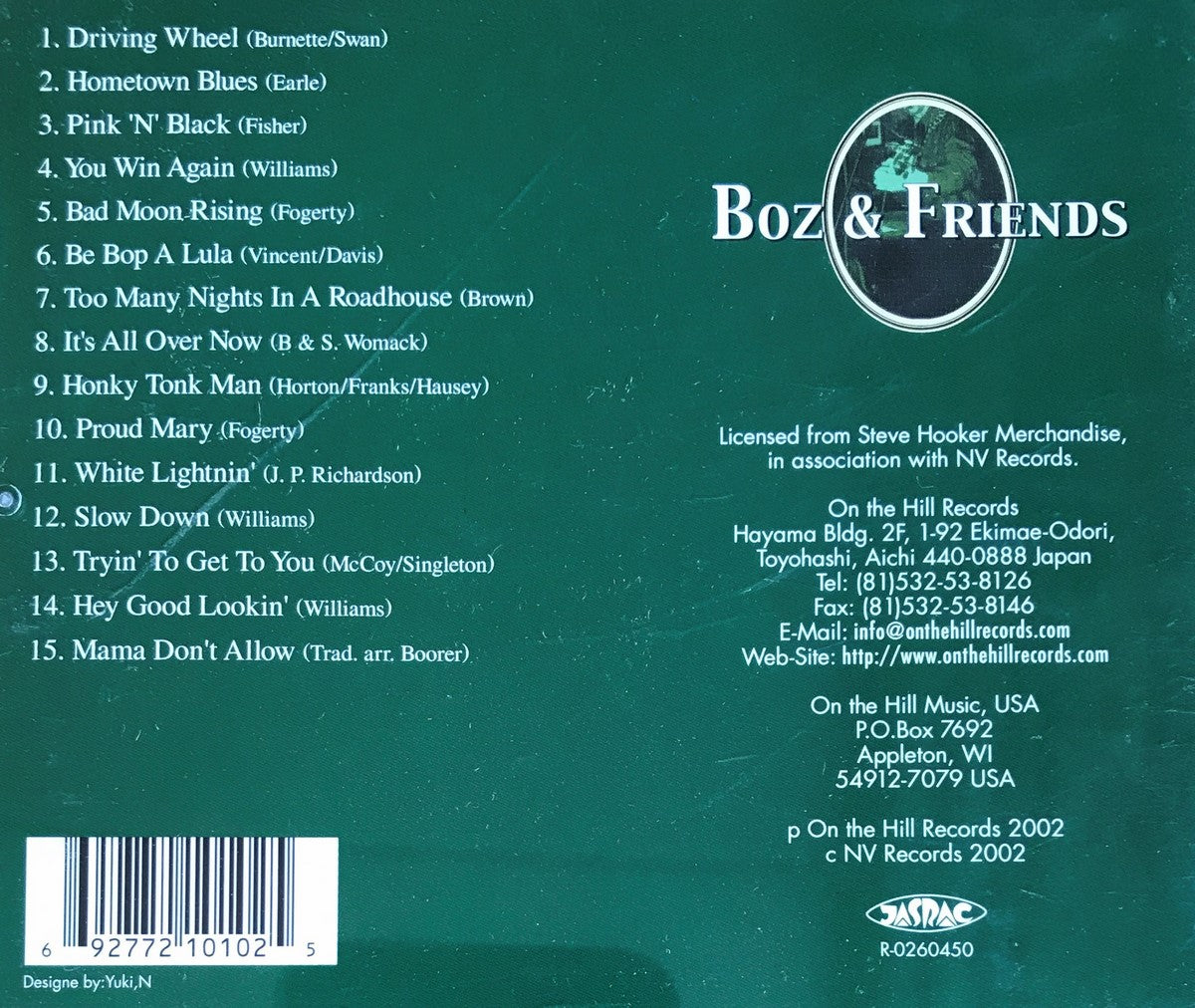 CD - Boz & Friends - Cattin' In Kilkenny