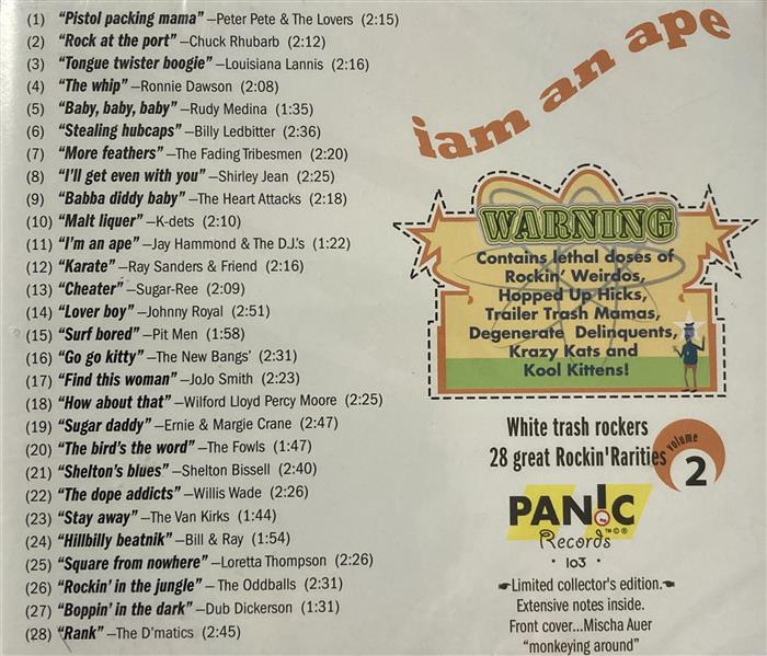 CD - VA- "I Am Ape" White Trash Rockers