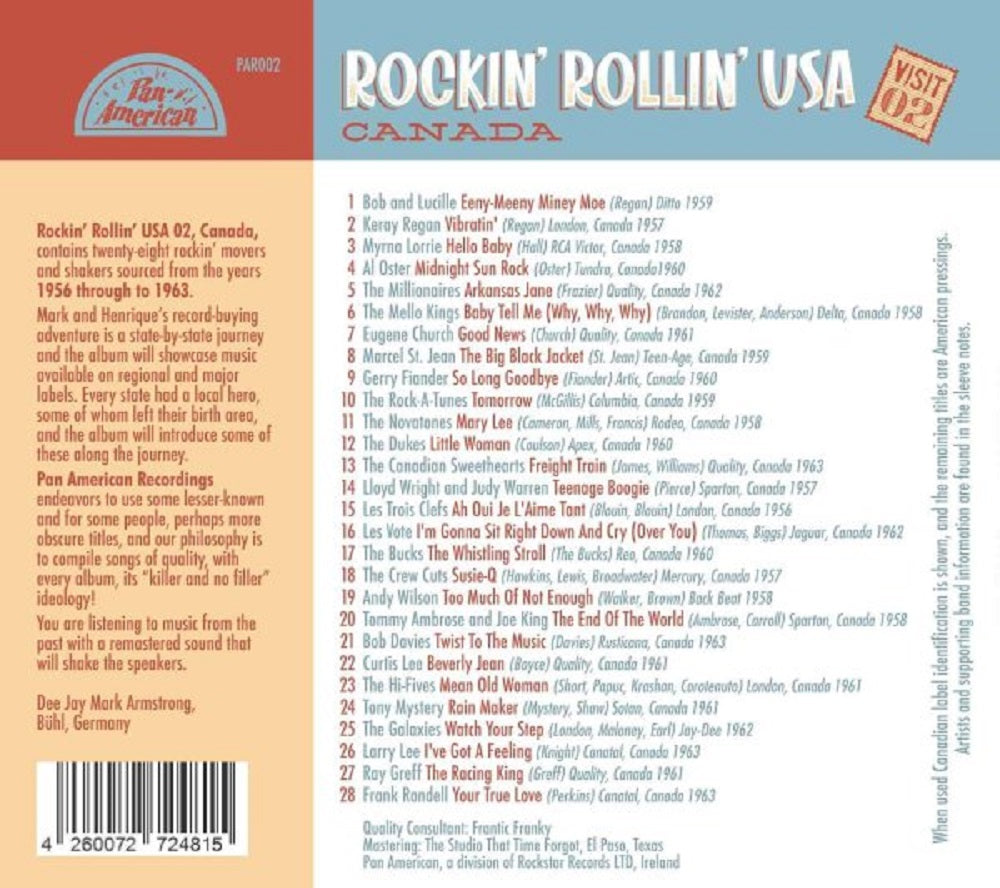 CD - VA - Rockin' Rollin' USA - Canada - Teenage Boogie - Visit 02