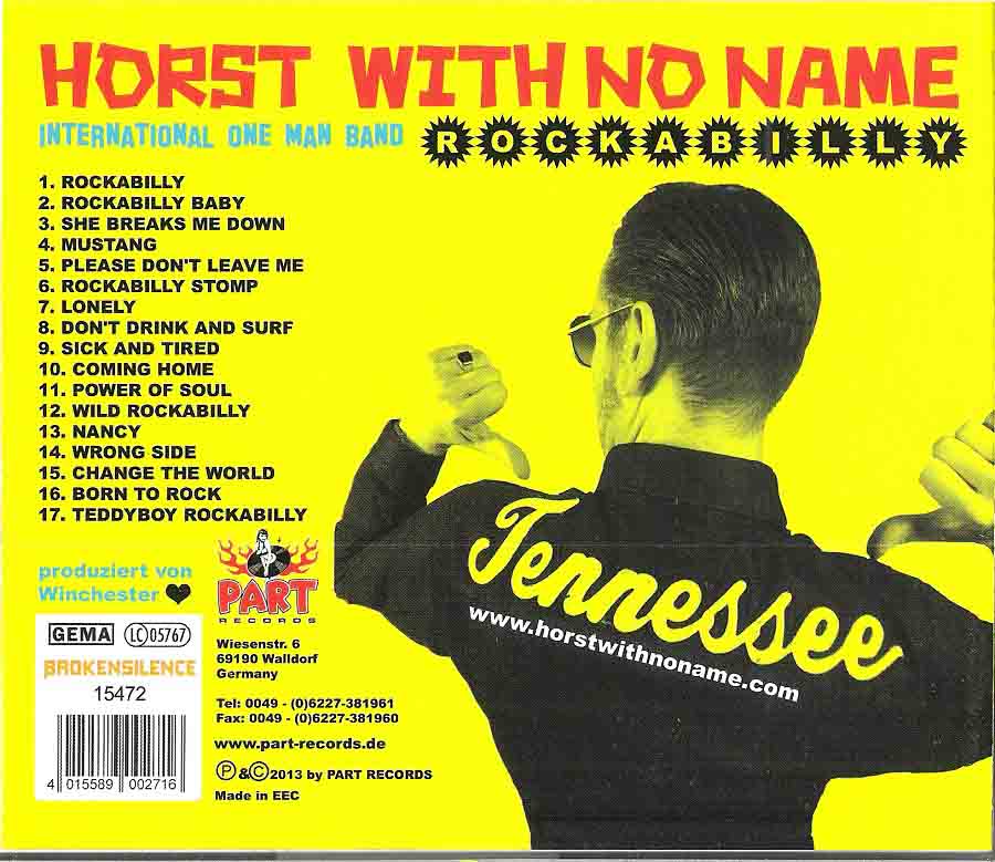 CD - Horst With No Name - Rockabilly