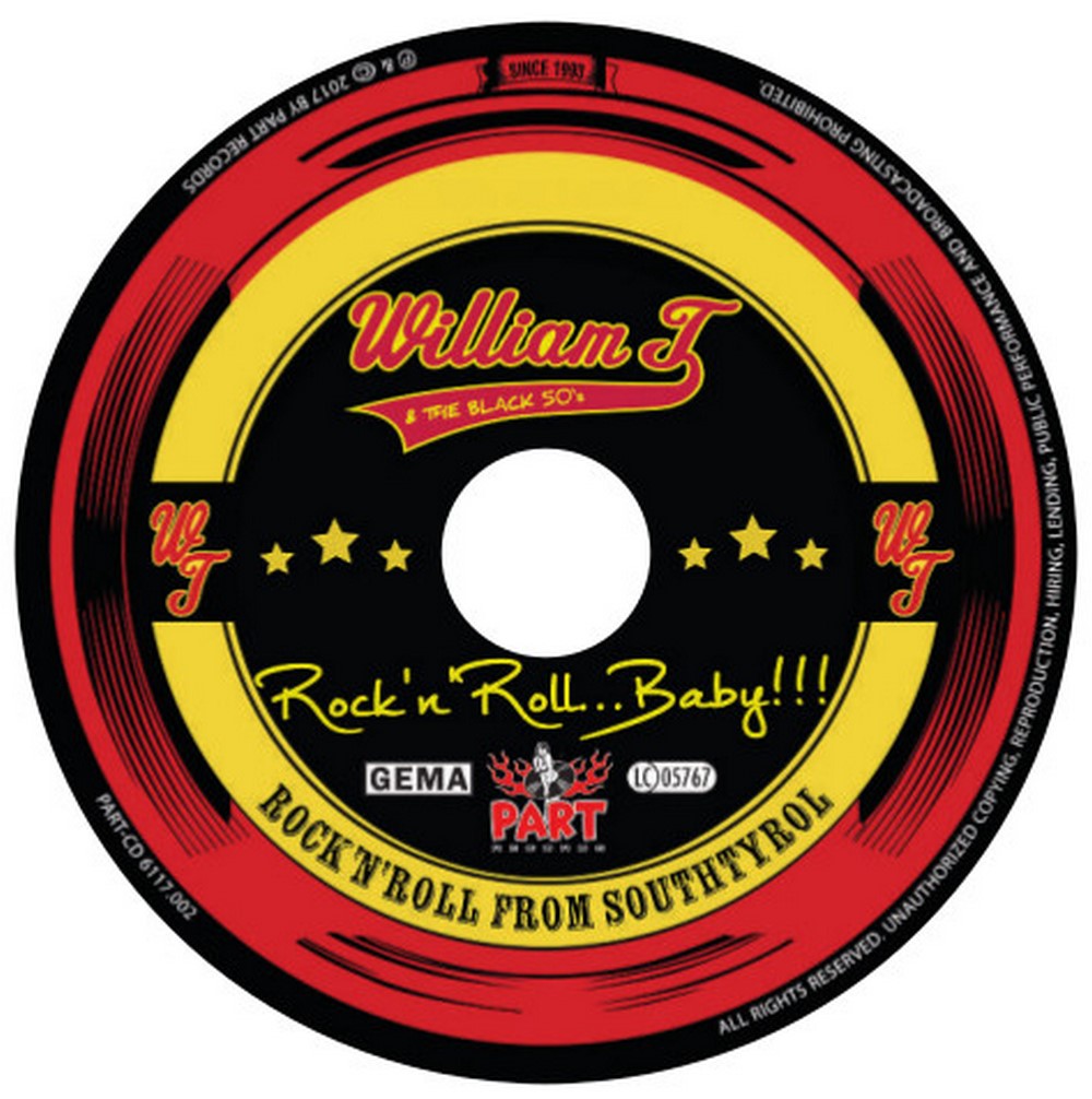 CD - William T & The Black 50s - Rock'n'Roll, Baby!!!