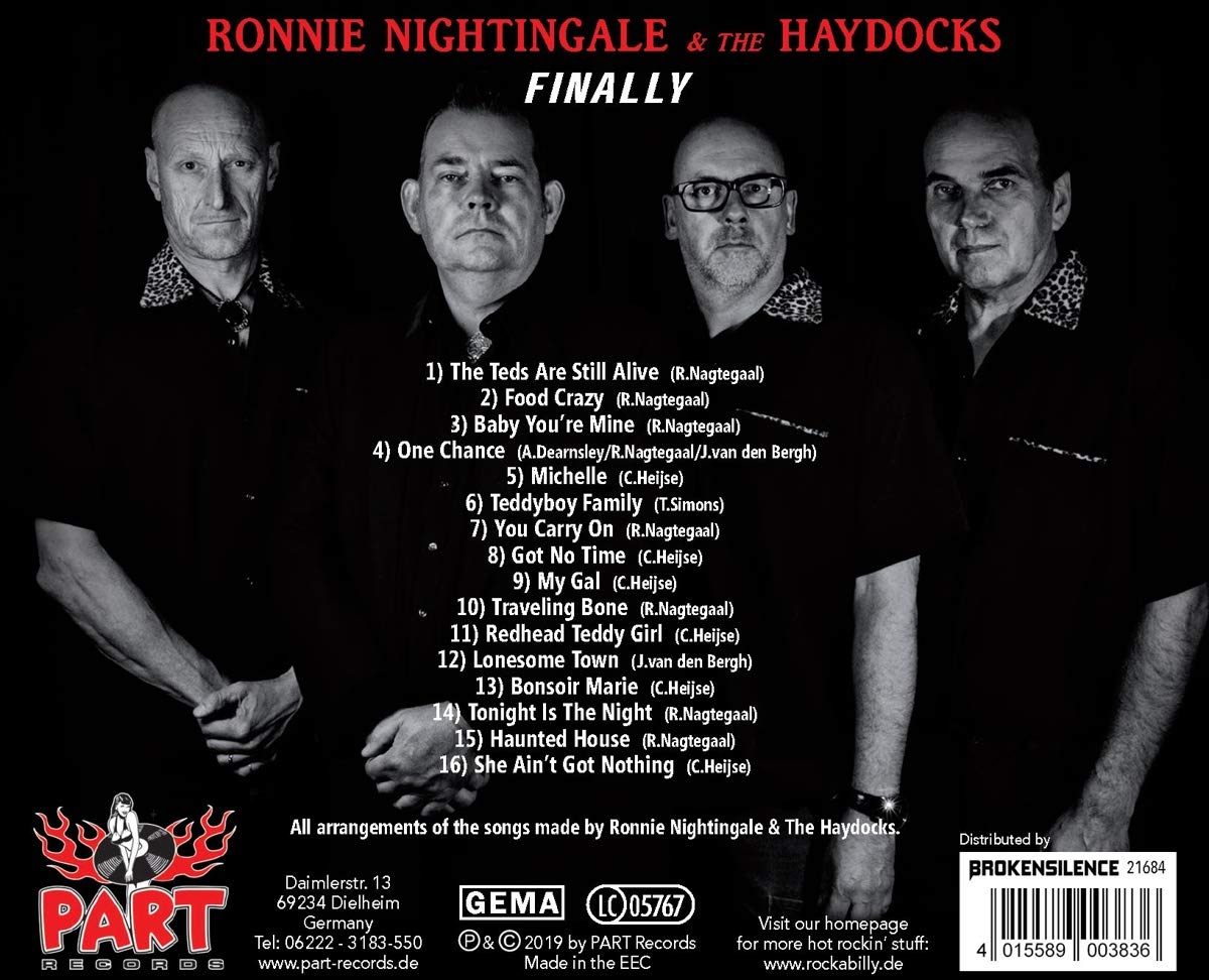 CD - Ronnie Nightingale & The Haydocks - Finally