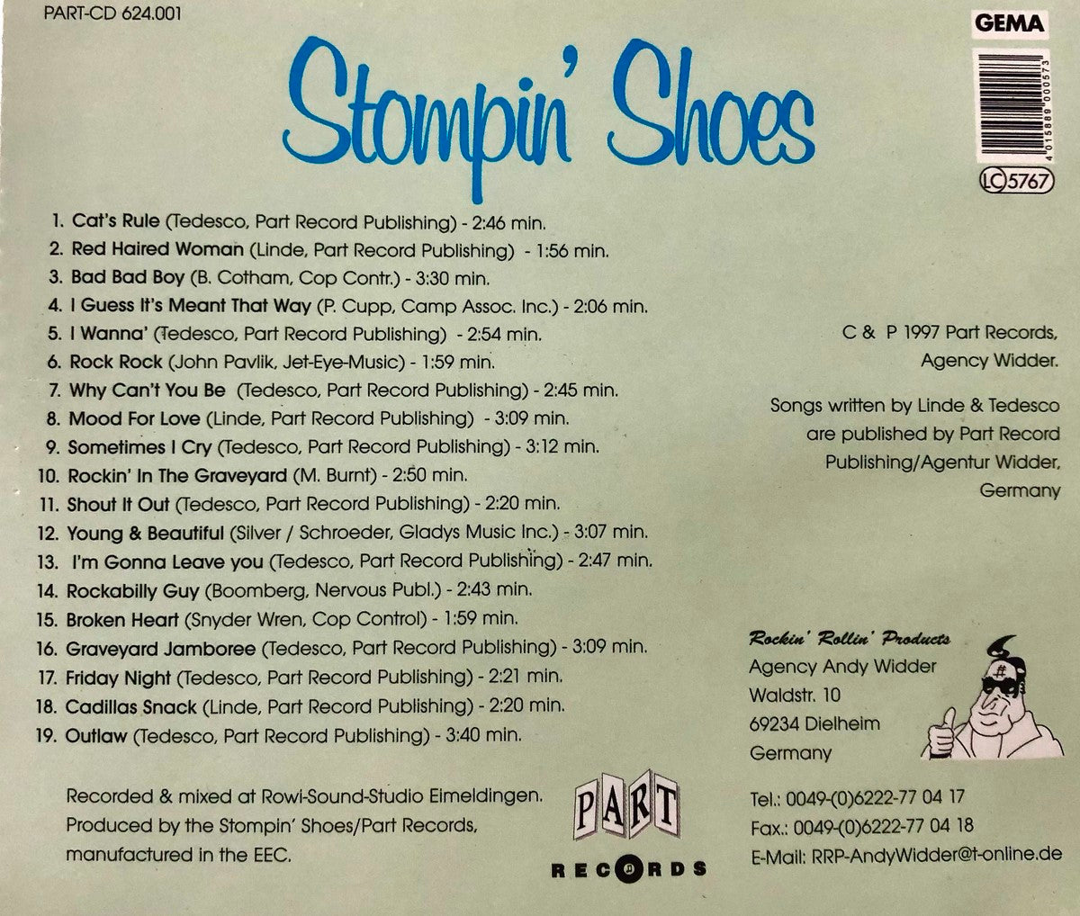 CD - Stompin' Shoes - Cats Rule