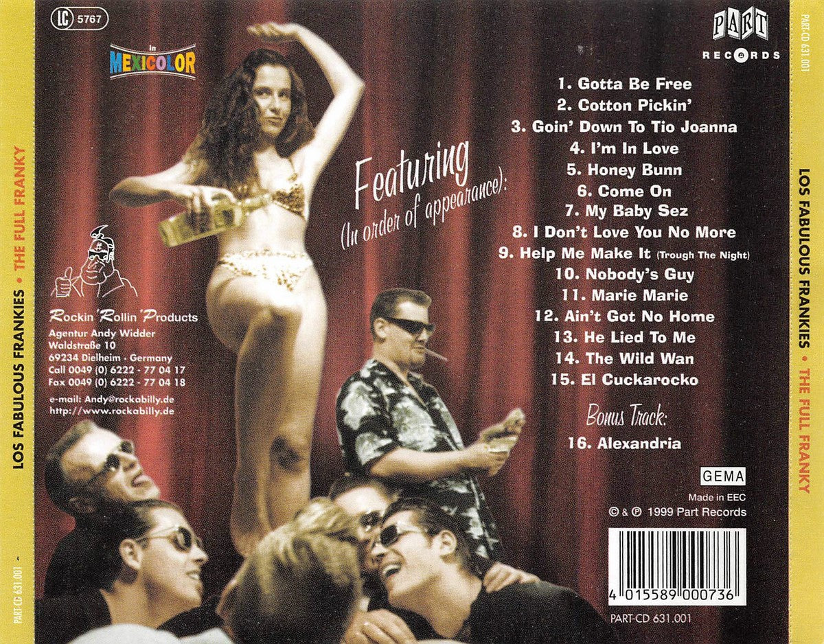 CD - Los Fabulous Frankies - The Full Franky