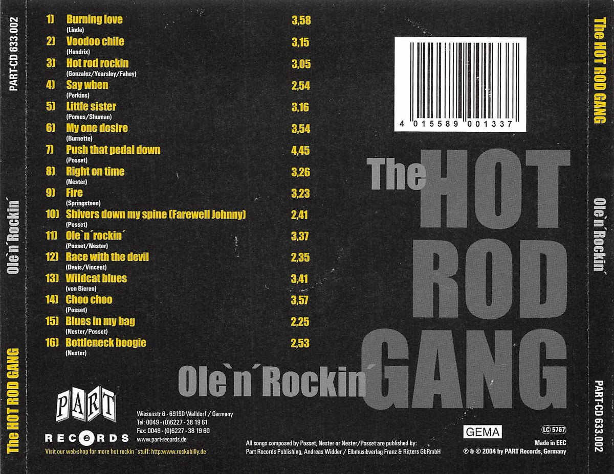 CD - Hot Rod Gang - Ole'n'Rockin