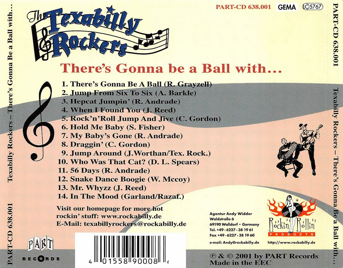 CD - Texabilly Rockers - There's Gonna Be A Ball