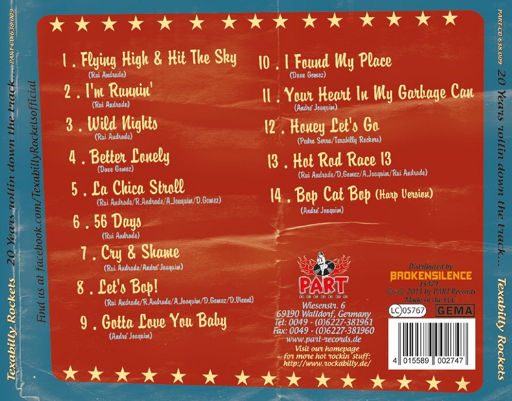 CD - Texabilly Rockets - 20 Years Rollin' Down The Track