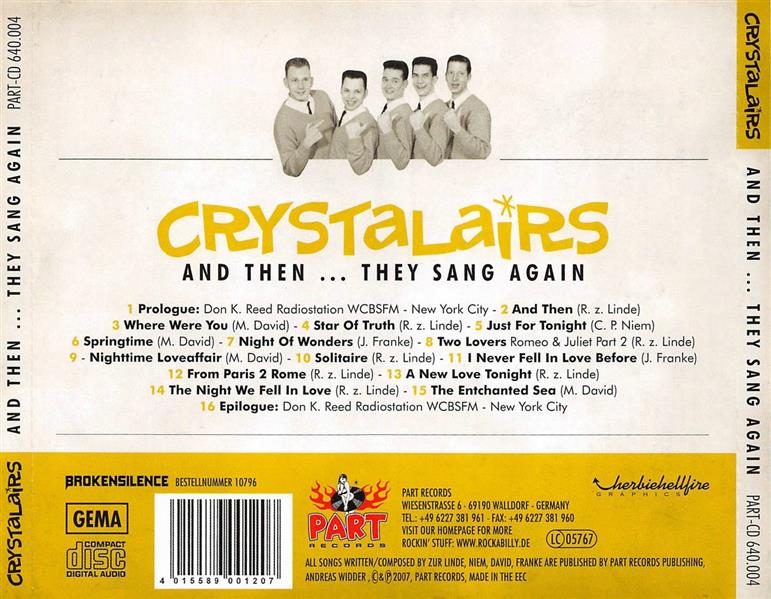 CD - Crystalairs - And Then, They Sang Again