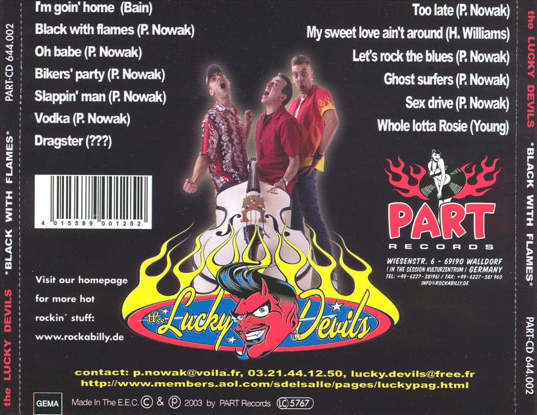 CD - Lucky Devils - Black With Flames