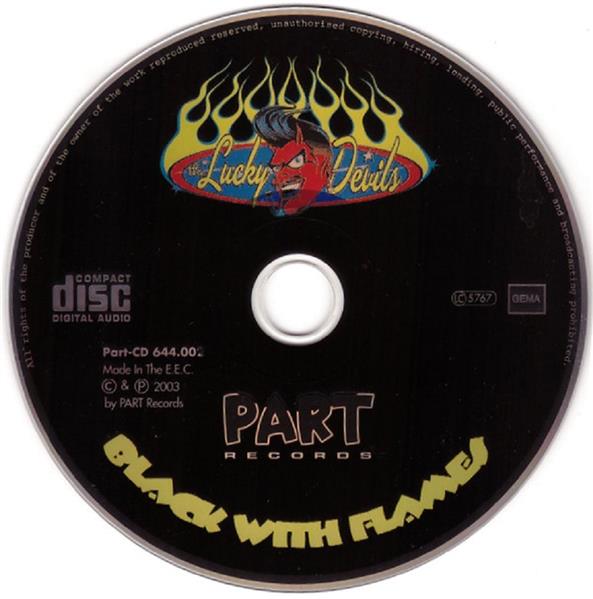 CD - Lucky Devils - Black With Flames