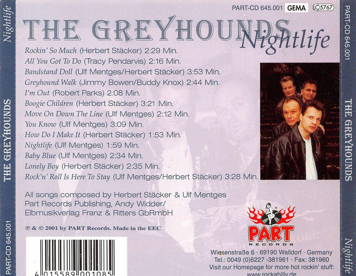 CD - Greyhounds - Nightlife