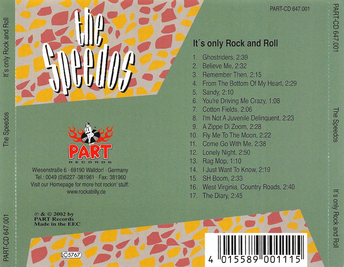 CD - Speedos - It's Only Rock And Roll