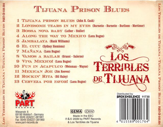 CD - Los Terribles De Tijuana - Tijuana Prison Blues