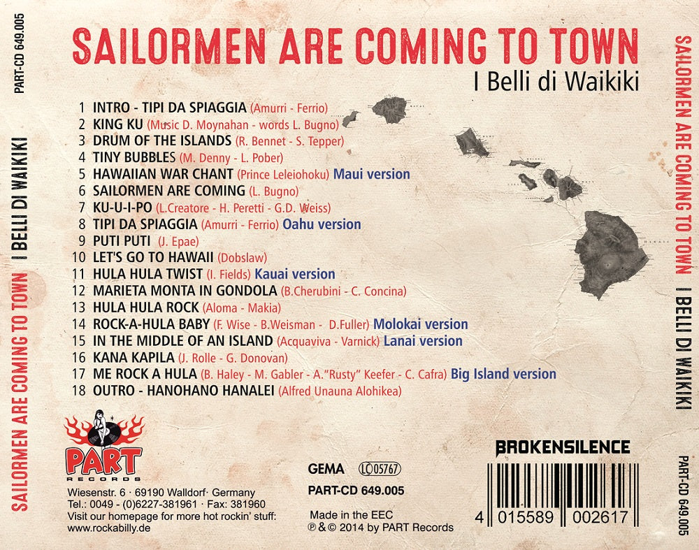 CD - I Belli Di Waikiki - Sailormen Are Coming To Town