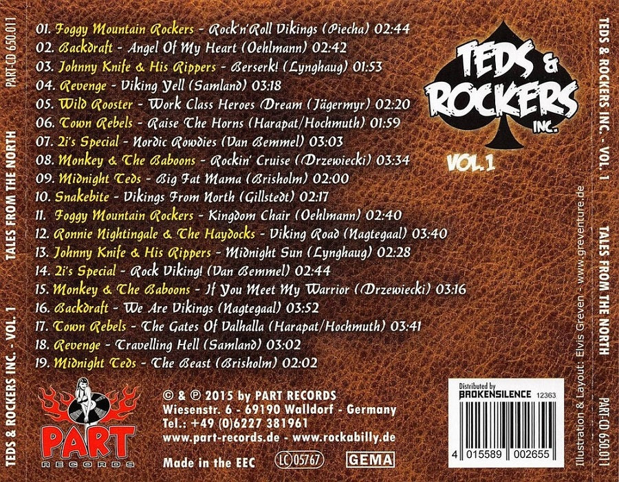 CD - VA - Teds & Rockers Inc. Vol. 1 - Tales From The North