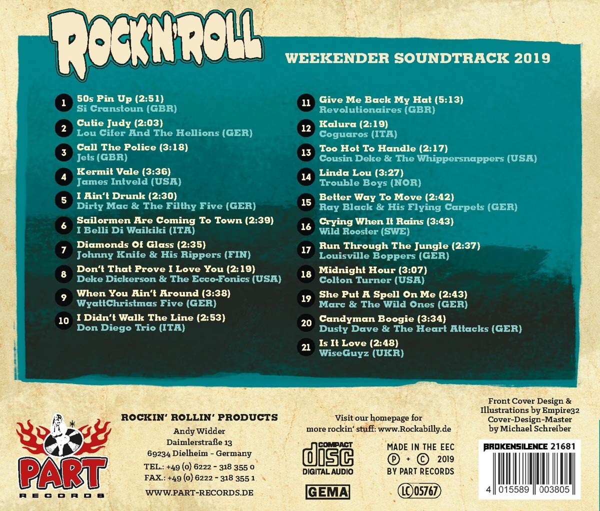 CD - VA - Walldorf Rock'n'Roll Weekender 2019