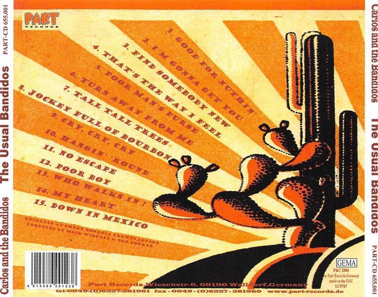 CD - Carlos & The Bandidos - The Usual Bandidos