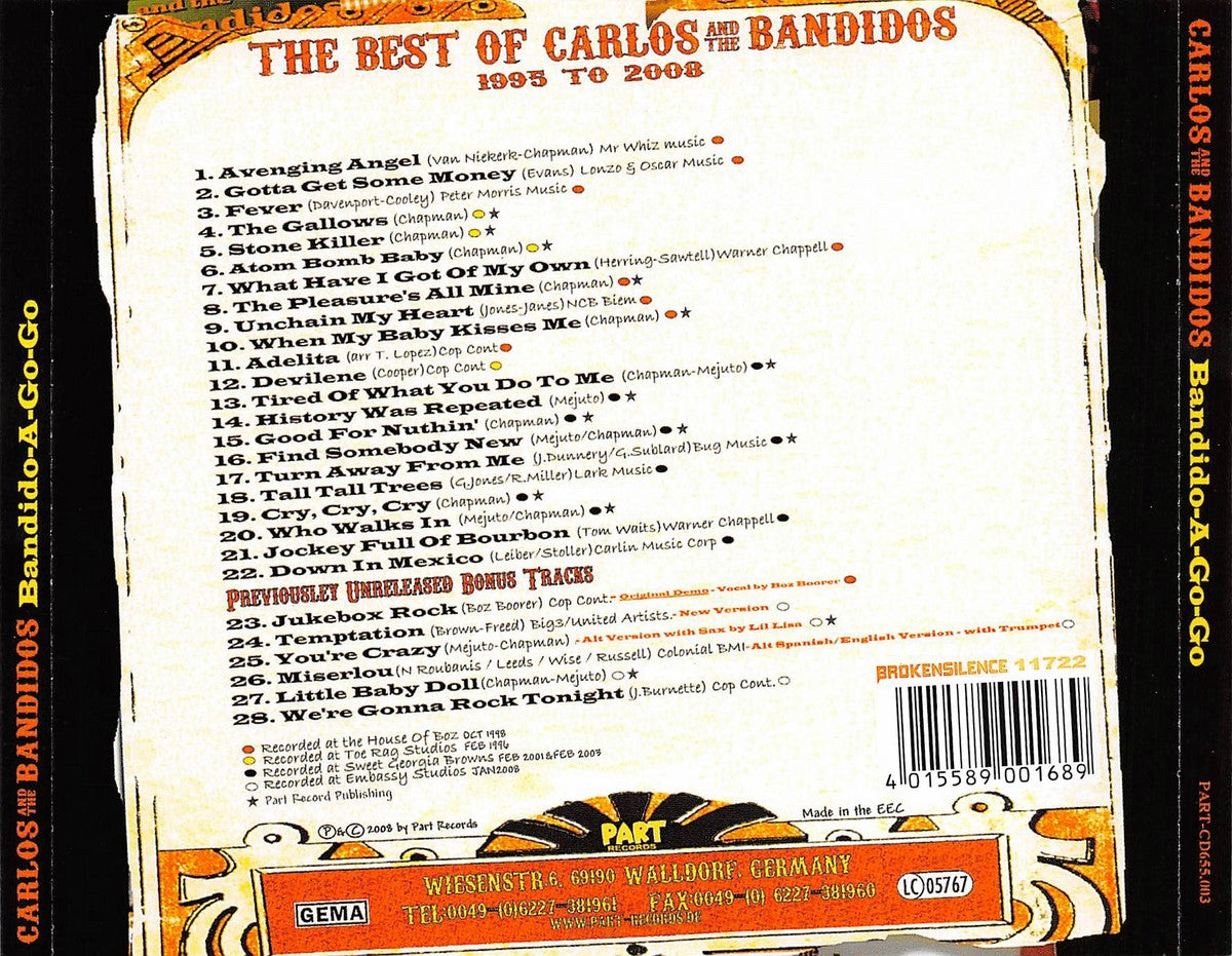 CD - Carlos & The Bandidos - Bandido-A-Go-Go