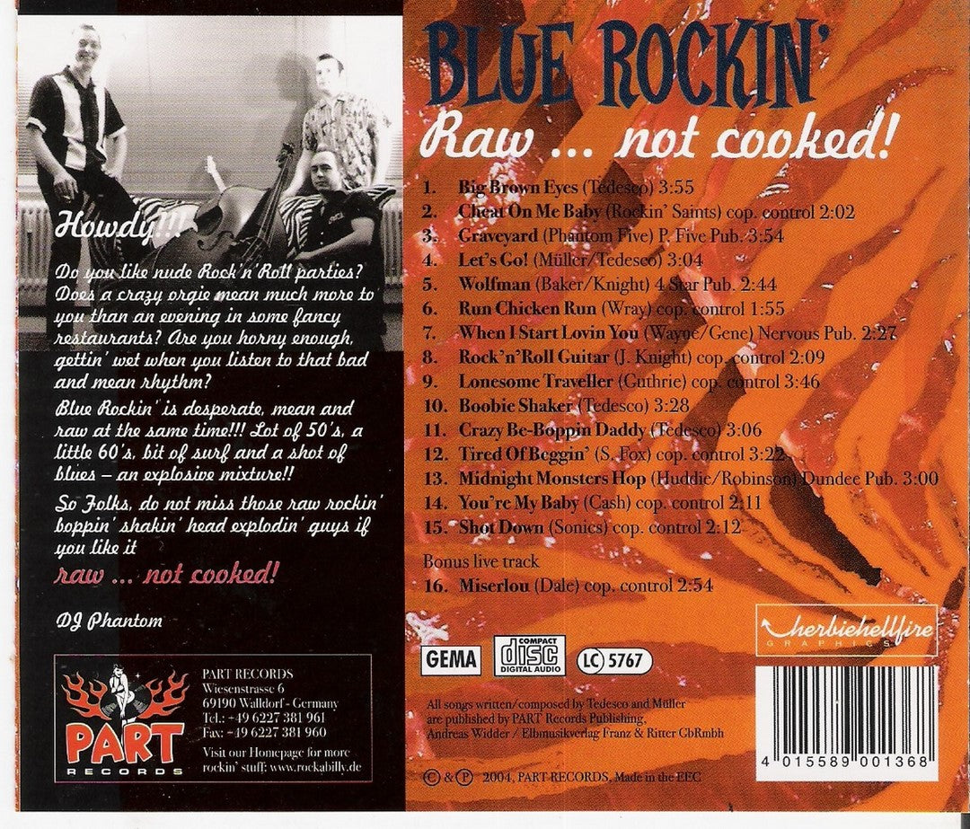 CD - Blue Rockin - Raaaaw… Not Cooked