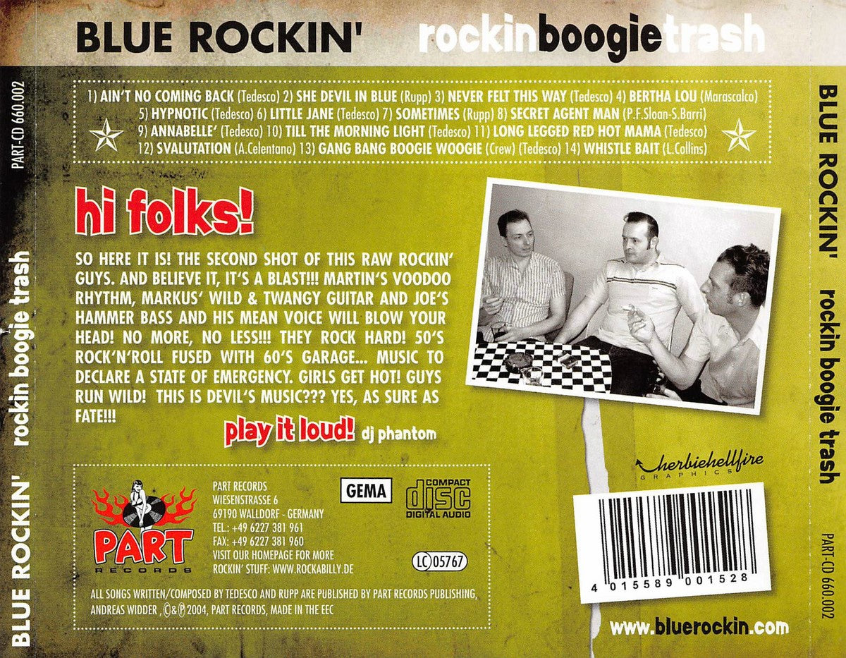 CD - Blue Rockin - Rockin Boogie Trash