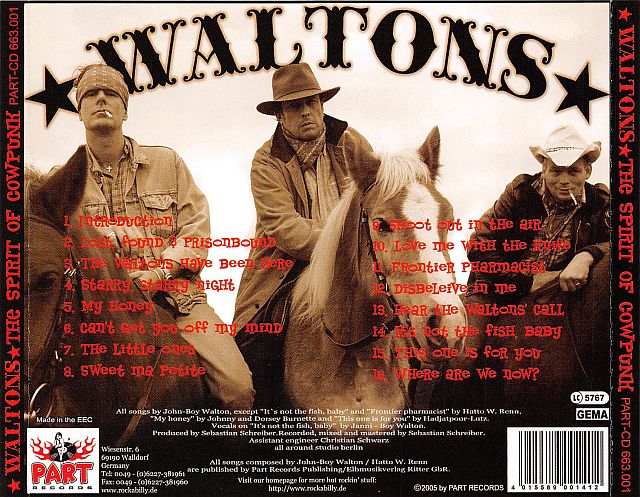 CD - Waltons - The Spirit Of Cowpunk