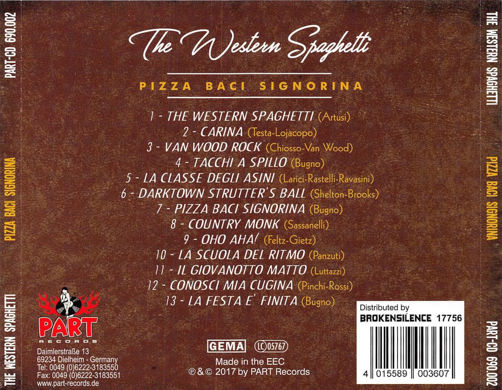 CD - Western Spaghetti - Pizza Baci Signorina