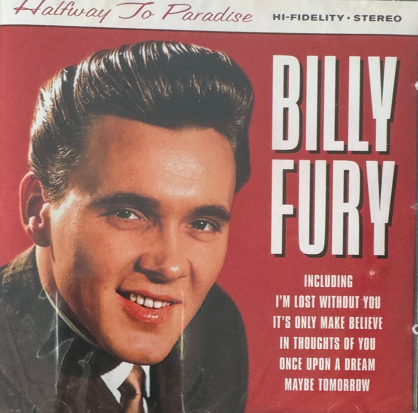 CD - Billy Fury - Halfway To Paradise