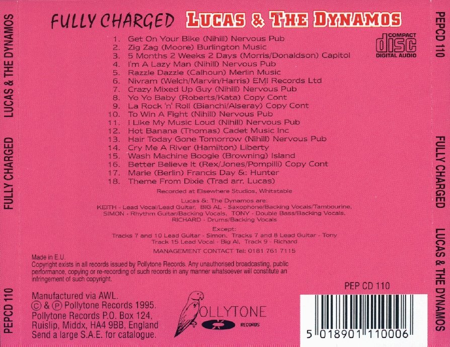 CD - Lucas & the Dynamos - Fully Charged 