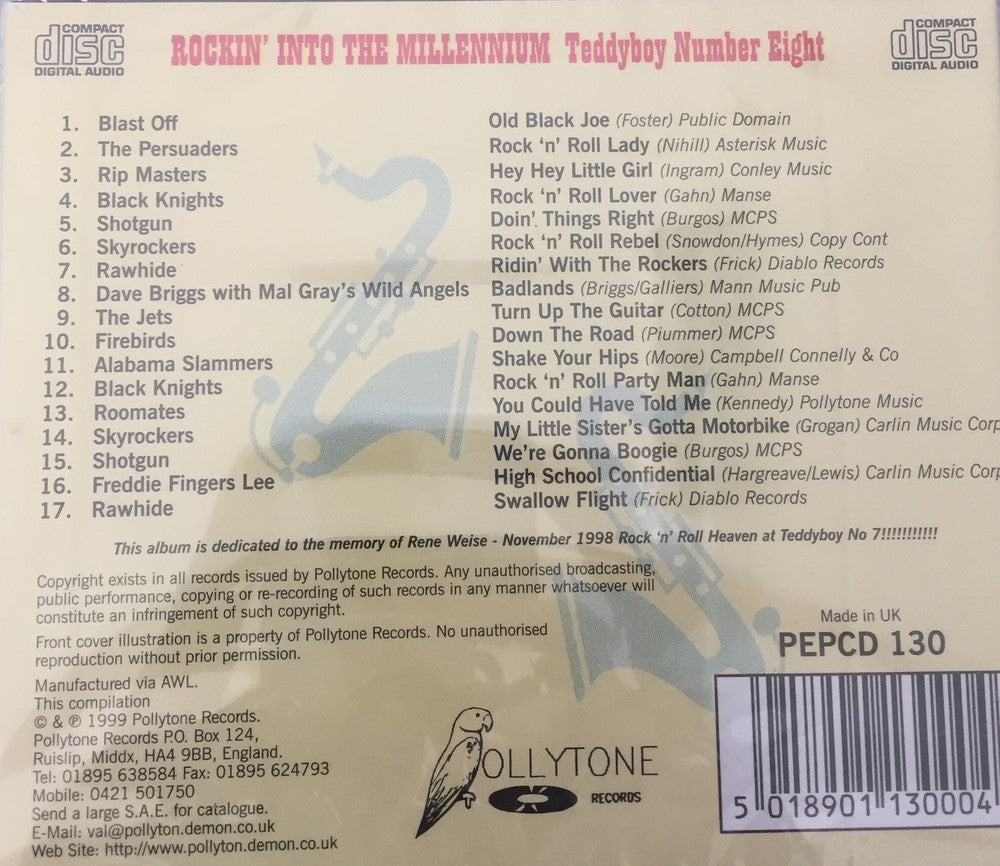 CD - VA - Rockin' Into The Millenium - Teddyboy Nr. 8